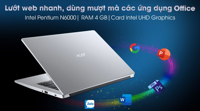 Laptop Acer Aspire 3 A314 phù hợp với học sinh, sinh viên và dân văn phòng