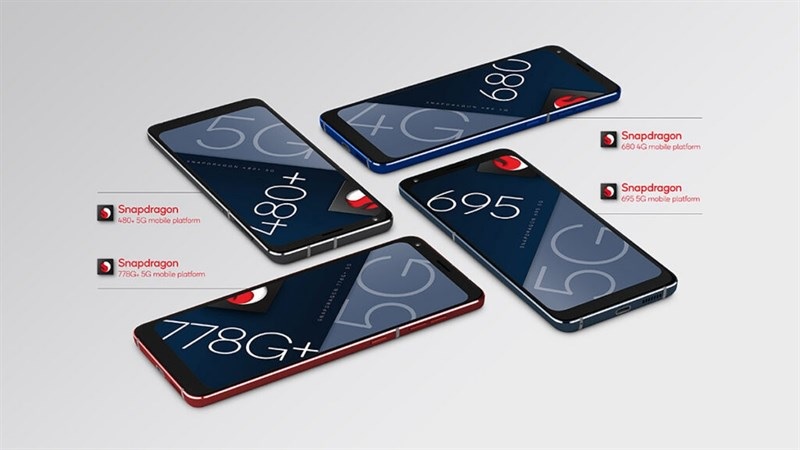 Snapdragon 778G+ 5G, 480+ 5G, 695 5G v&agrave; 680 4G 