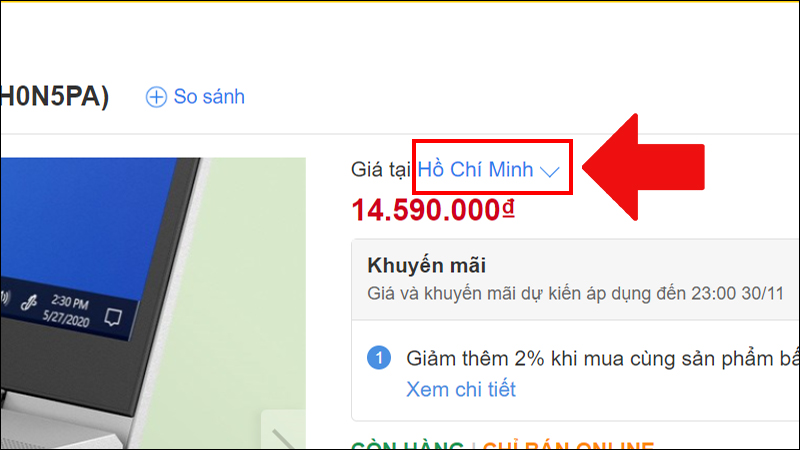 Tại Laptop HP ProBook 430 G8 i3 chọn Giá tại Hồ Chí Minh