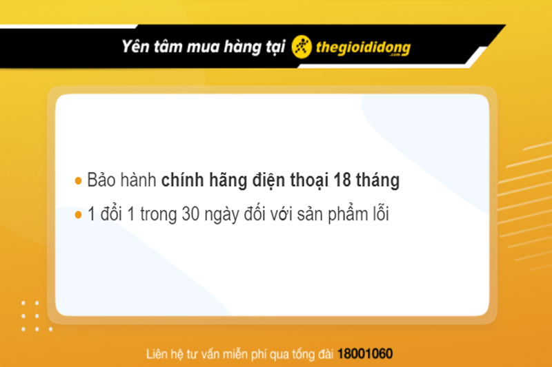 Chính sách bảo hành của TGDĐ