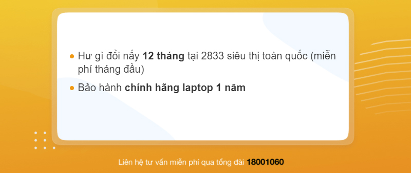 Ch&iacute;nh s&aacute;ch bảo h&agrave;nh laptop tại Thế Giới Di Động