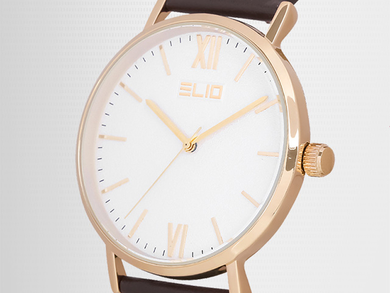 Đồng hồ Elio 40 mm Nam EL053-01 sở hữu khung viền hợp kim sang trọng