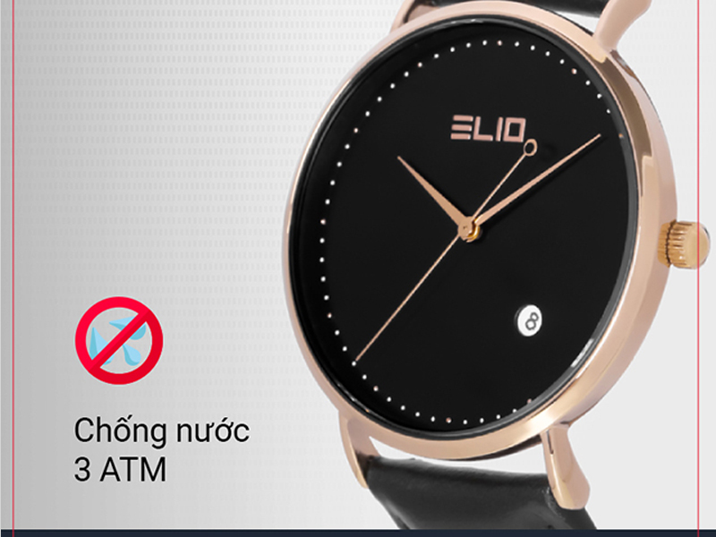 Thiết kế thanh lịch, tối giản của đồng hồ Elio EL061-01 - Nam