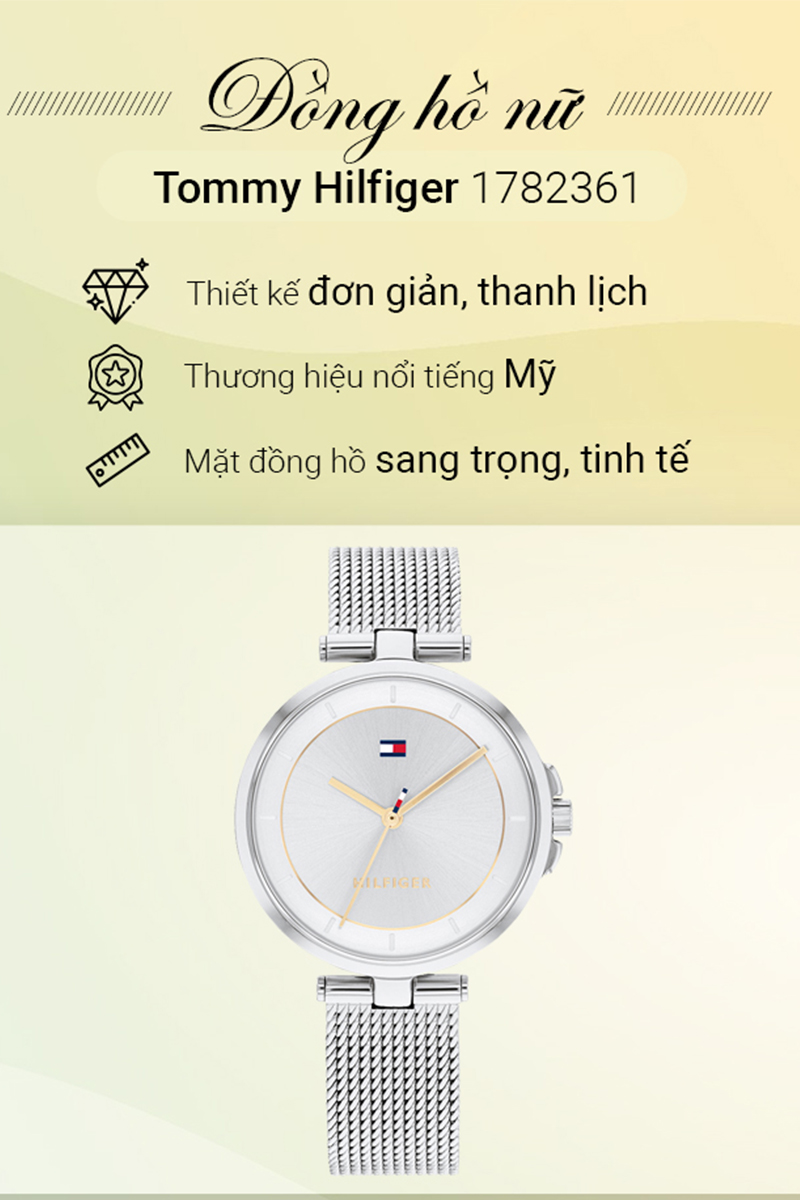 H&igrave;nh minh họa đồng hồ Nữ Tommy Hilfiger 1782361