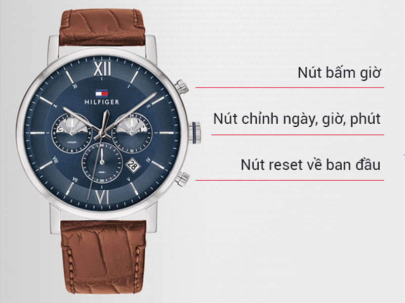 Thiết kế của đồng hồ Nam Tommy Hilfiger 1710393