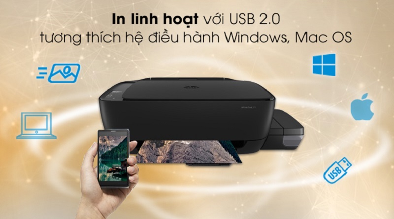 Máy in scan ghép nối dễ dàng với những thiết bị khác