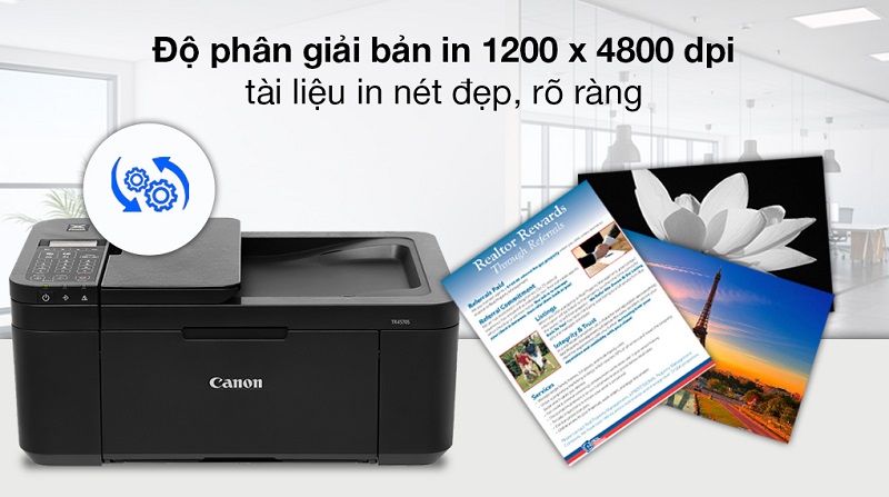 Độ phân giải 1200 x 4800 dpi cả chữ và hình ảnh đều được in sắc nét