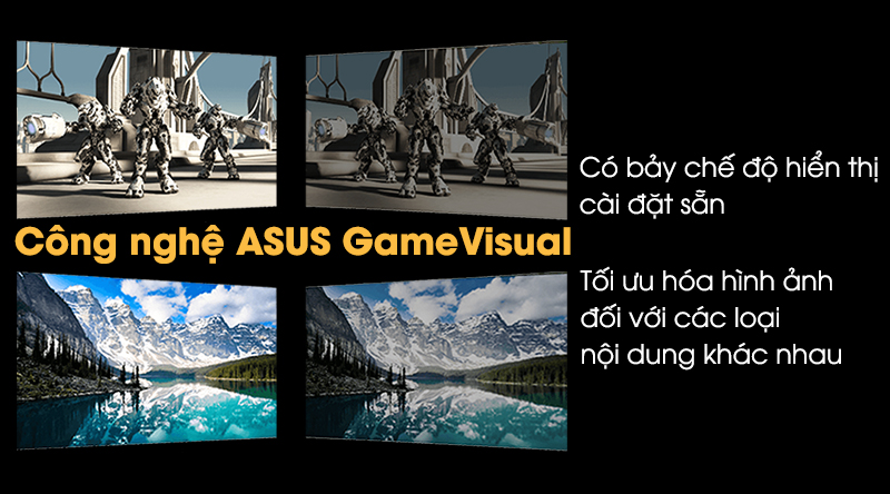 Trang bị công nghệ ASUS GameVisual tối ưu hóa hình ảnh