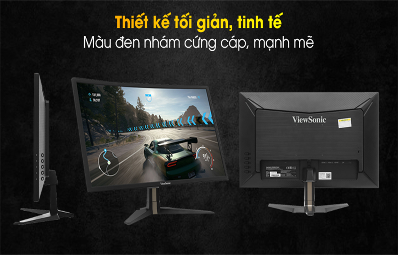 Viewsonic LCD Gaming VX2458-P-MHD sở hữu màn hình phẳng, viền mỏng