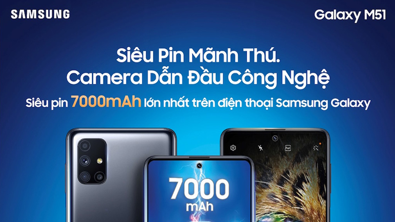 Đánh giá viên pin 7000mAh Samsung M51: Liệu có phải bom tấn pin khủng