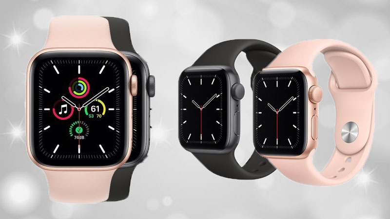 Apple Watch SE 40mm với thiết kế viền nh&ocirc;m d&acirc;y cao su gi&uacute;p tăng độ chắc chắn