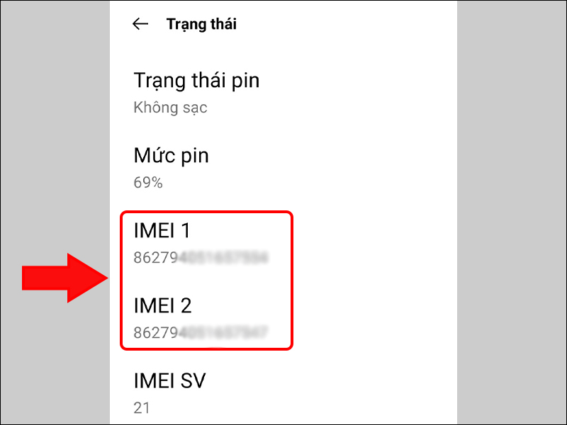 Cách kiểm tra số IMEI của điện thoại Realme