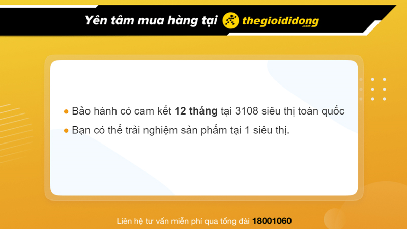 Chính sách bảo hành sạc dự phòng tại Thế Giới Di Động