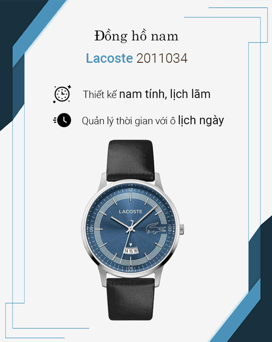 Hình minh họa Đồng hồ Nam Lacoste 2011034
