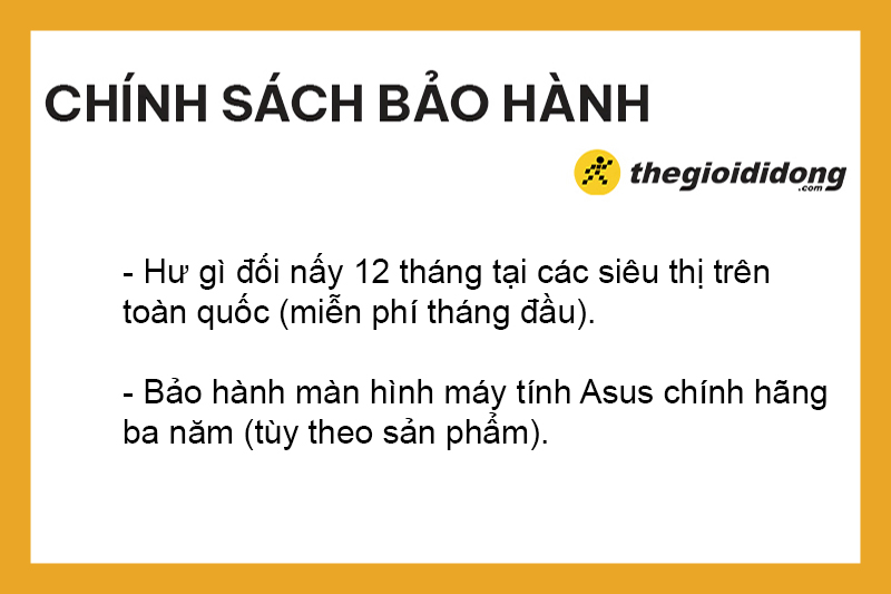 Chính sách bảo hành của TGDĐ