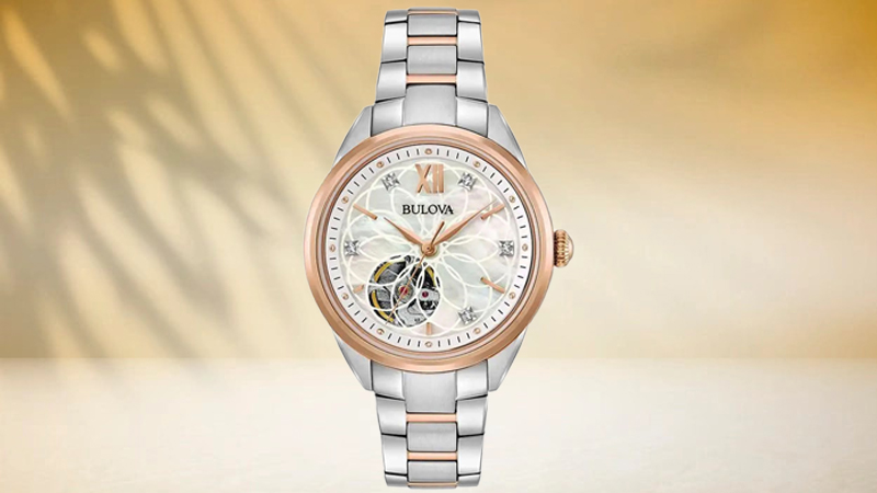 Đồng hồ Nữ Bulova 98P170 lộ cơ độc đáo