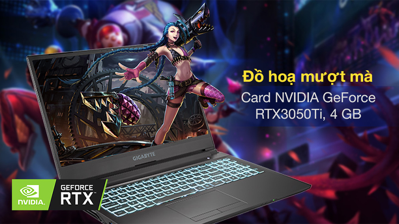 Card đồ họa rời NVIDIA GeForce RTX 3050Ti 4 GB