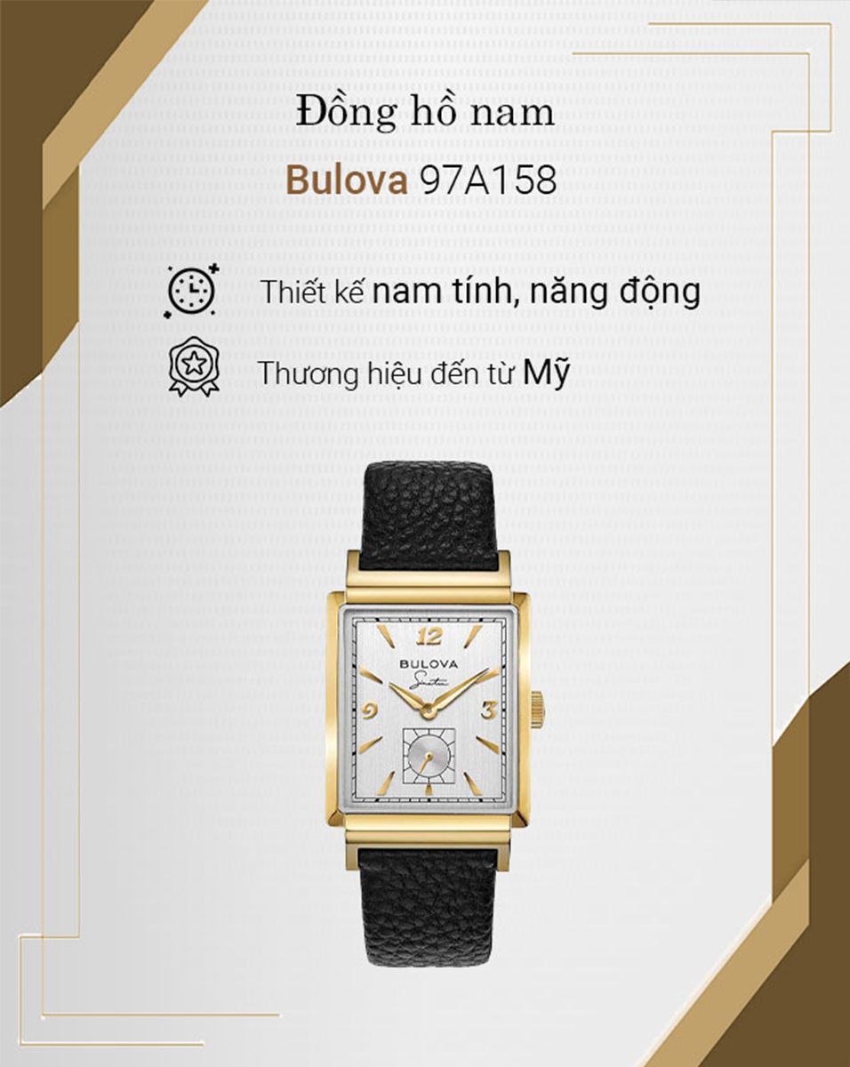 Hình minh họa đồng hồ Nam Bulova 97A158