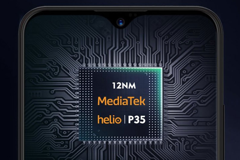 Được trang bị bộ vi xử l&yacute; MediaTek Helio P35 8 nh&acirc;n