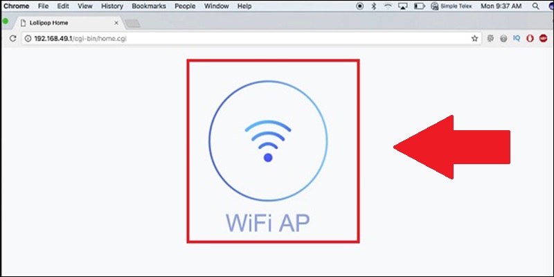 Chọn WiFi AP và chọn Scan để tìm WiFi nhà bạn