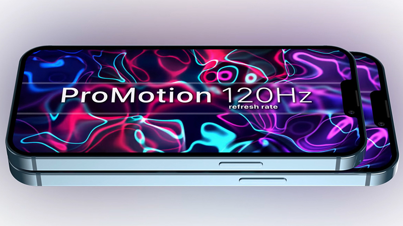 iPhone 13 Pro được n&acirc;ng cấp l&ecirc;n tần số qu&eacute;t 120 Hz với t&iacute;nh năng ProMotion