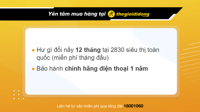 Ch&iacute;nh s&aacute;ch bảo h&agrave;nh điện thoại tại Thế Giới Di Động