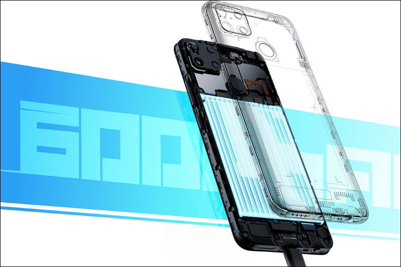 Realme C25 có dung lượng pin cực khủng lên tới 6000 mAh