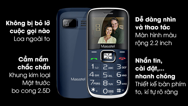 Điện thoại phổ th&ocirc;ng Masstel