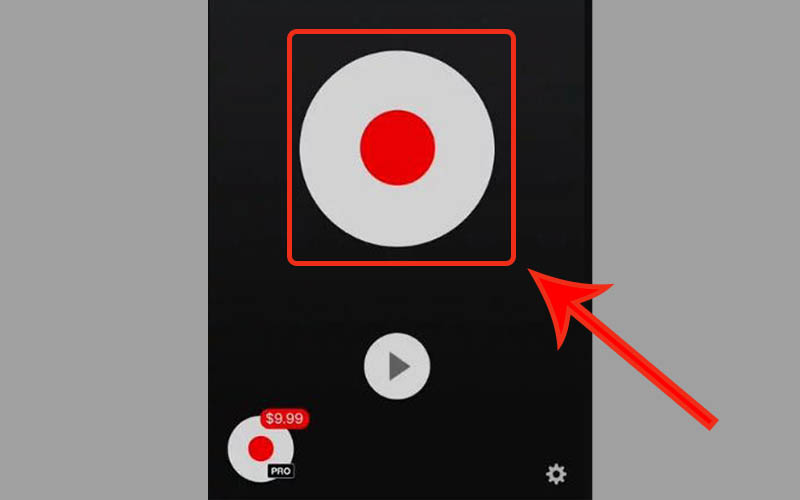 Nhấn v&agrave;o n&uacute;t ghi &acirc;m để ghi