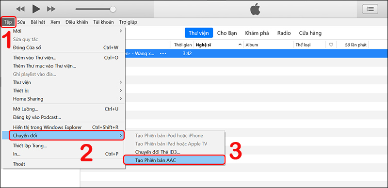 Cách chuyển đổi file nhạc chuông trên iTunes