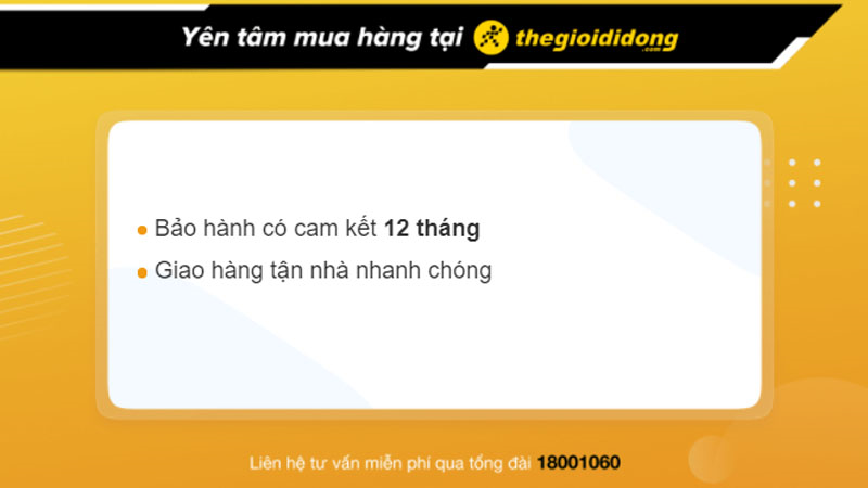 Chính sách bảo hành pin dự phòng tại Thế Giới Di Động