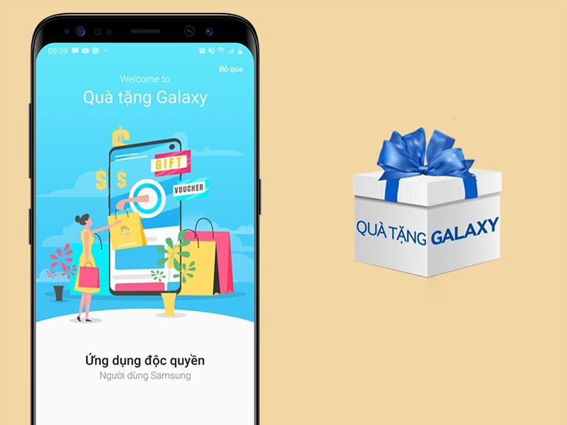  Sử dụng ứng dụng quà tặng Galaxy để kiểm tra chính hãng