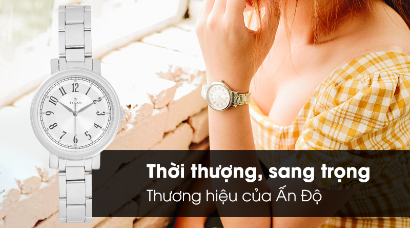 Đồng hồ Nữ Titan 2554SM01 c&oacute; kiểu d&aacute;ng hiện đại, tinh tế