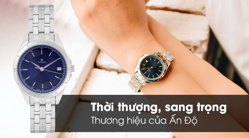 Đồng hồ Nữ Titan 2556SM02 c&oacute; kiểu d&aacute;ng hiện đại