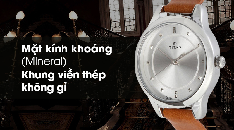 Đồng hồ Nữ Titan 2481SL06 c&oacute; thiết kế đầy nữ t&iacute;nh, sang trọng