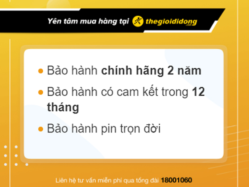 Chính sách bảo hành tại Thế Giới Di Động