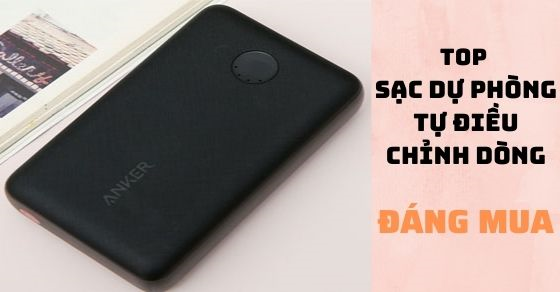 TOP 10 pin sạc dự phòng tự điều chỉnh dòng thông minh đáng mua nhất
