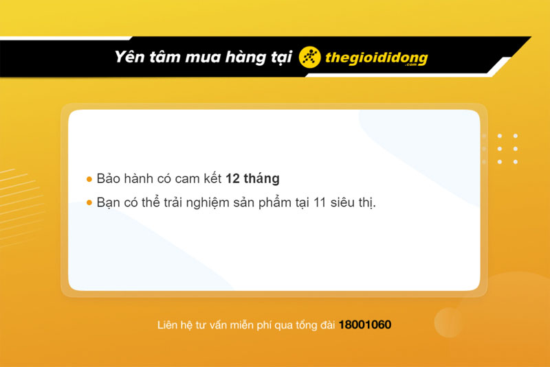 Chính sách bảo hành hấp dẫn khi mua sạc dự phòng tại Thế Giới Di Động