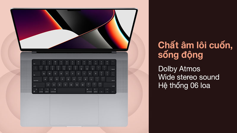 Macbook Pro sở hữu công nghệ âm thanh chuyên nghiệp