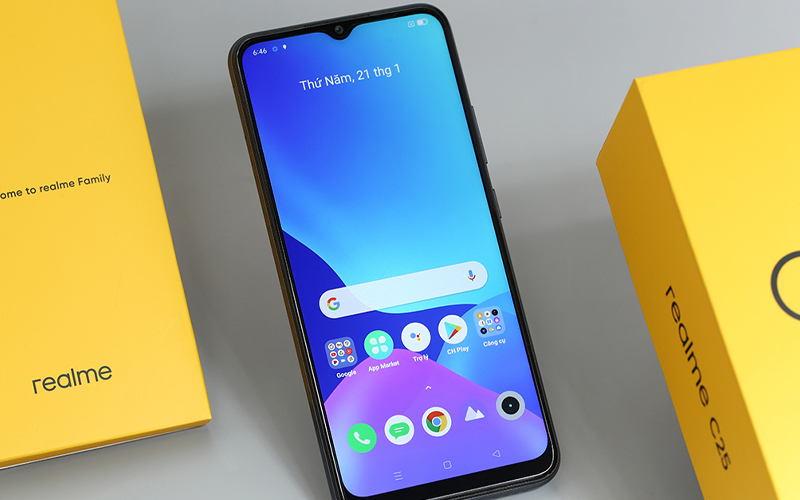 M&agrave;n h&igrave;nh giọt nước của điện thoại