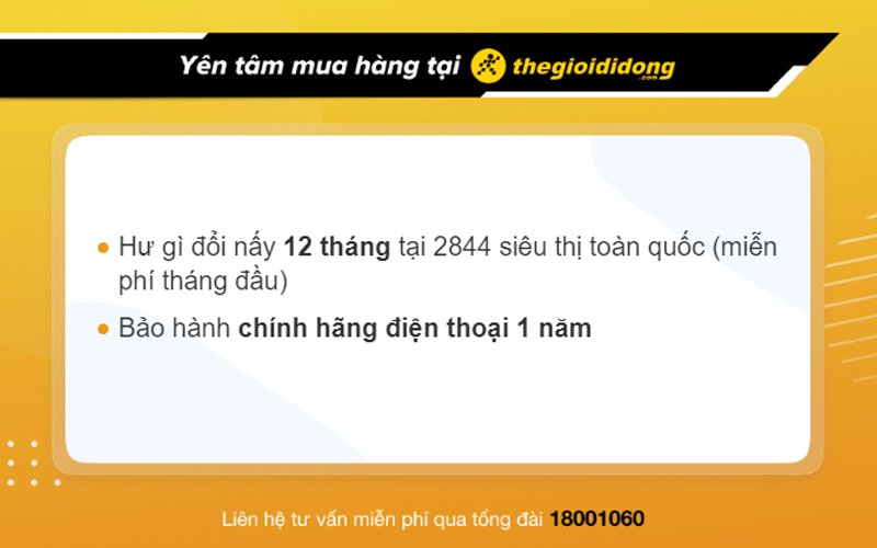 Chế độ bảo h&agrave;nh tại Thế Giới Di Động