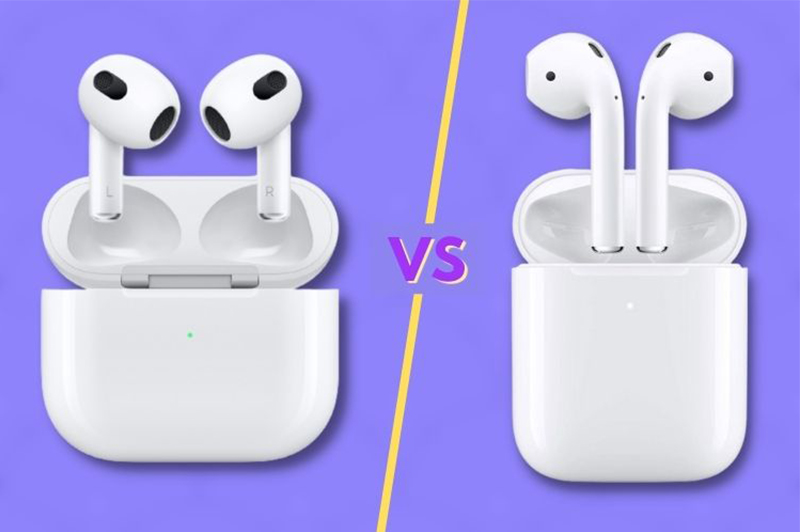 Airpods 1 vs. AIRPODS 2 vs 3.