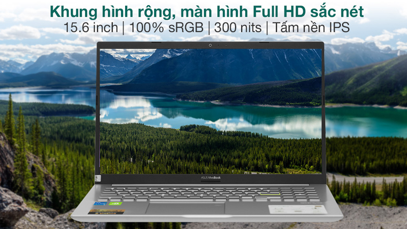 VivoBook c&oacute; m&agrave;n h&igrave;nh lớn cung cấp kh&ocirc;ng gian l&agrave;m việc đa nhiệm