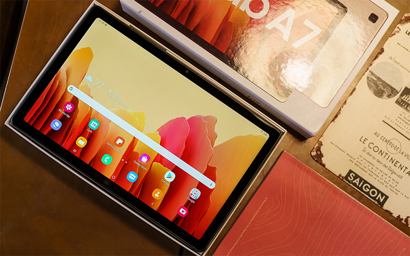 Samsung Galaxy Tab A7 có pin vượt tr&ocirc;̣i hơn