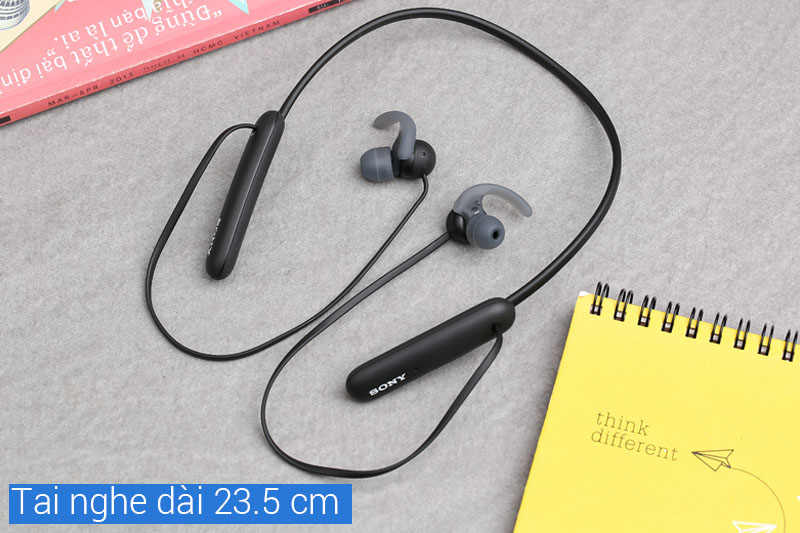 Sony Extra Bass WI-SP510/BZ E sở hữu khả năng chống thấm nước chuẩn IPX5