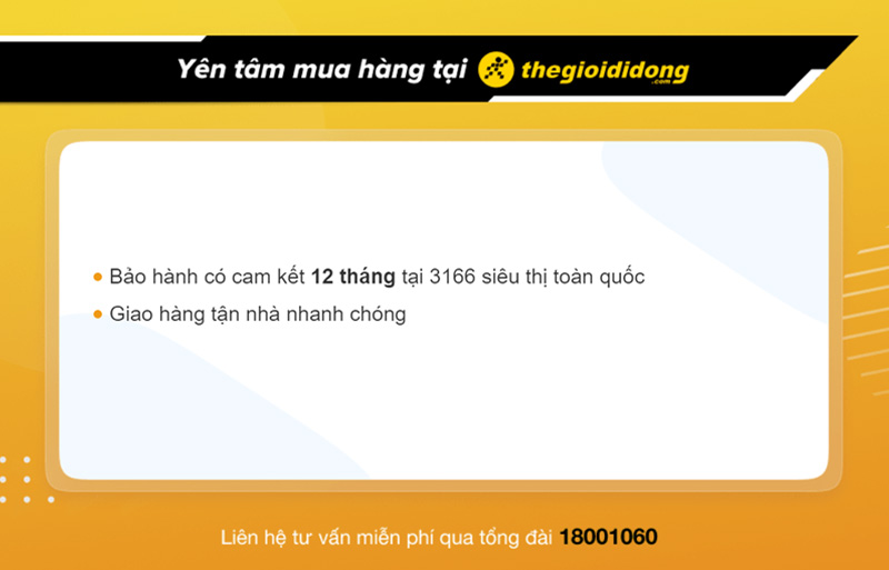 Chính sách bảo hành hấp dẫn tại Thế Giới Di Động