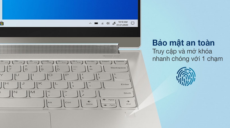 Lenovo Yoga 9 14ITL5 trang bị bảo mật v&acirc;n tay an to&agrave;n