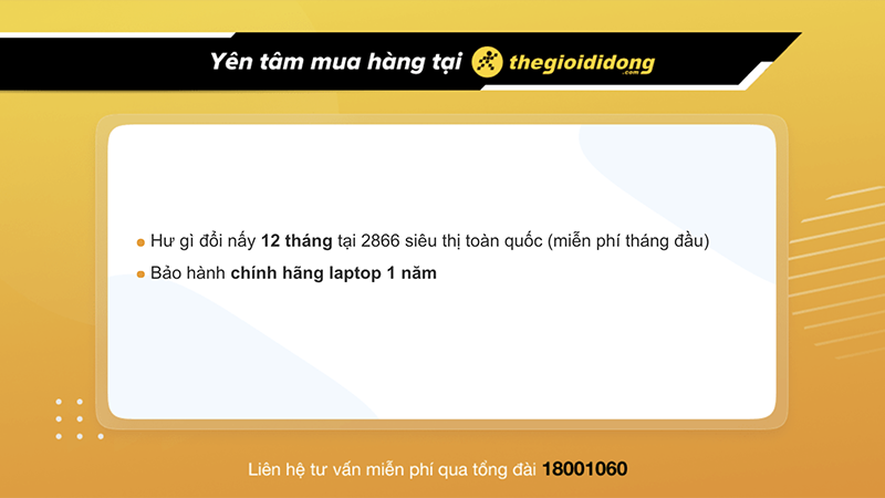 Thông tin bảo hành sẽ có thay đổi tuỳ theo sản phẩm và thời gian