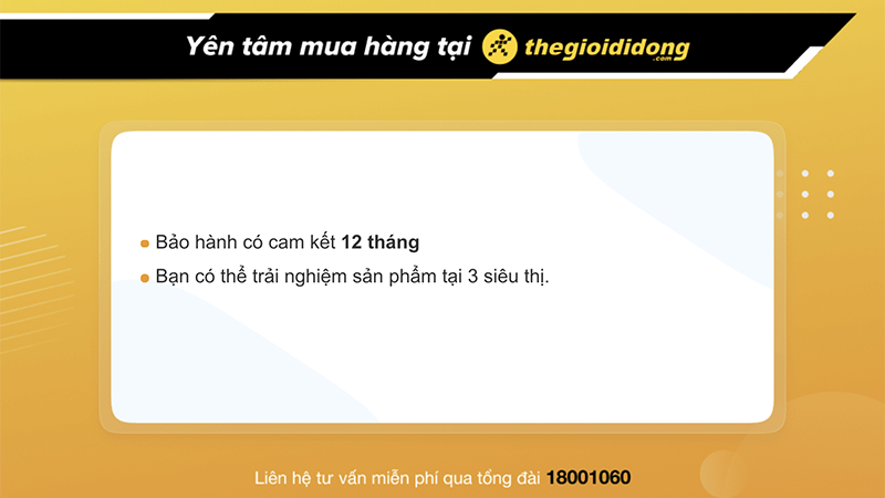 Ch&iacute;nh s&aacute;ch bảo h&agrave;nh sẽ c&oacute; kh&aacute;c biệt tuỳ theo sản phẩm, thời gian 