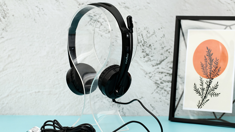 Chiều d&agrave;i d&acirc;y của tai nghe chụp tai Rapoo H100 l&ecirc;n đến 2m